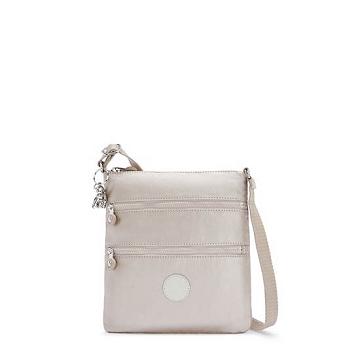 Kipling Keiko Metallic Crossbody Mini Tasker Beige | DK 1334HA